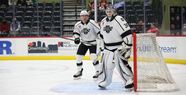 Goaltender John Lethemon with the Ontario Reign