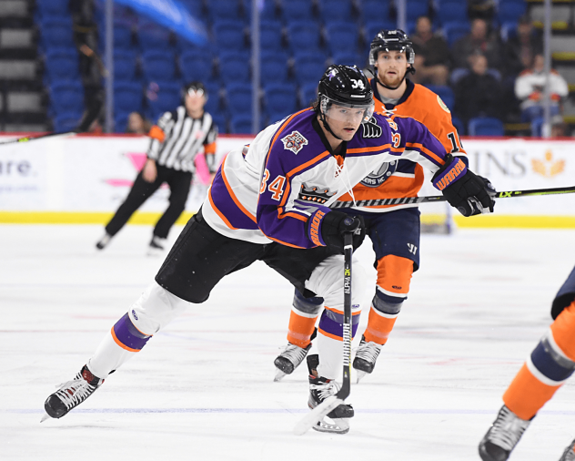 Shane Sellar skating for the Reading Royals