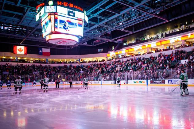 Texas Stars on the ice at Cedar Park