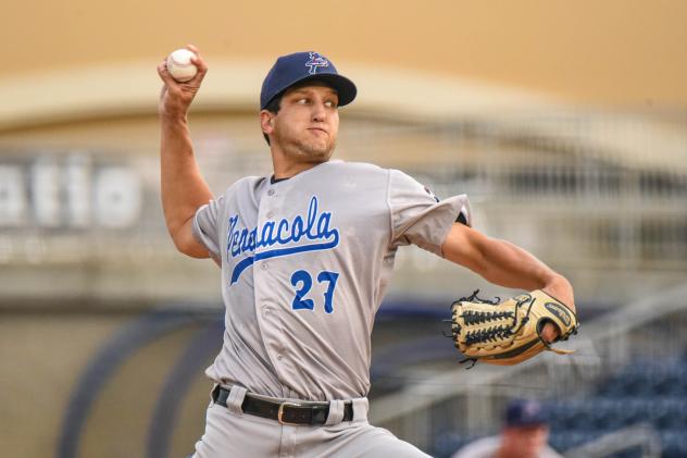 Pensacola Blue Wahoos' A.J. Ladwig in action
