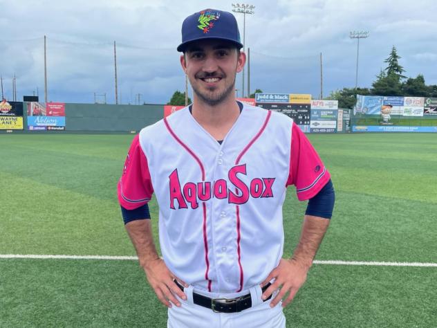 Everett AquaSox Pink in the Park jersey