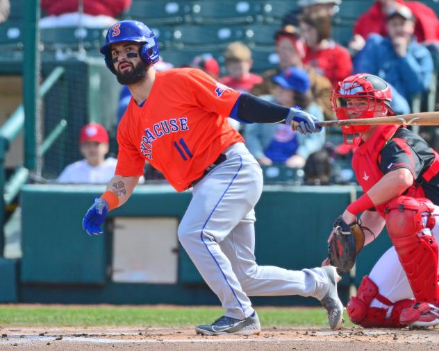 Nick Dini of the Syracuse Mets