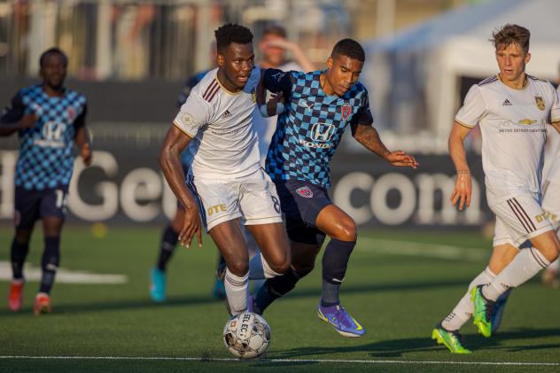 Detroit City FC midfielder Abdoulaye Diop vs. Indy Eleven