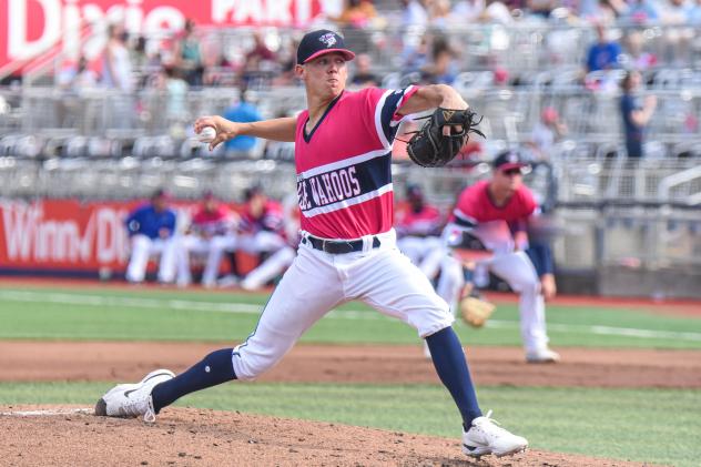 Pensacola Blue Wahoos pitcher Cody Mincey