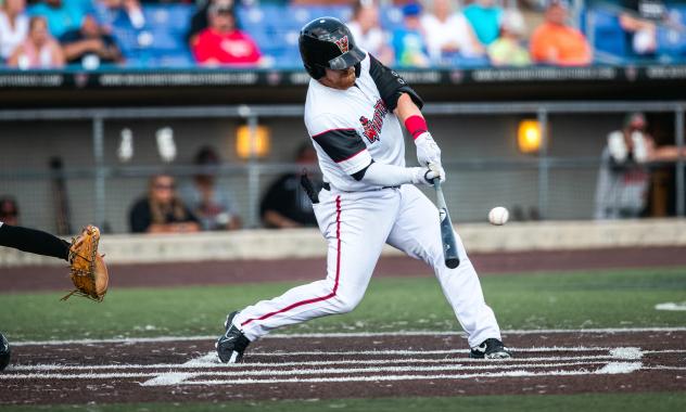 Jared Mang takes a swing for the Washington Wild Things