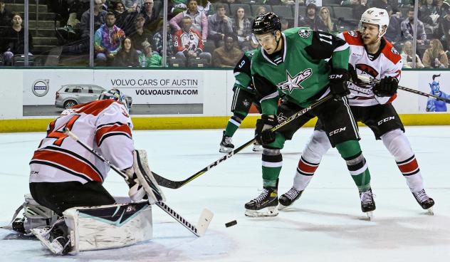 Center Joel L'Esperance with the Texas Stars