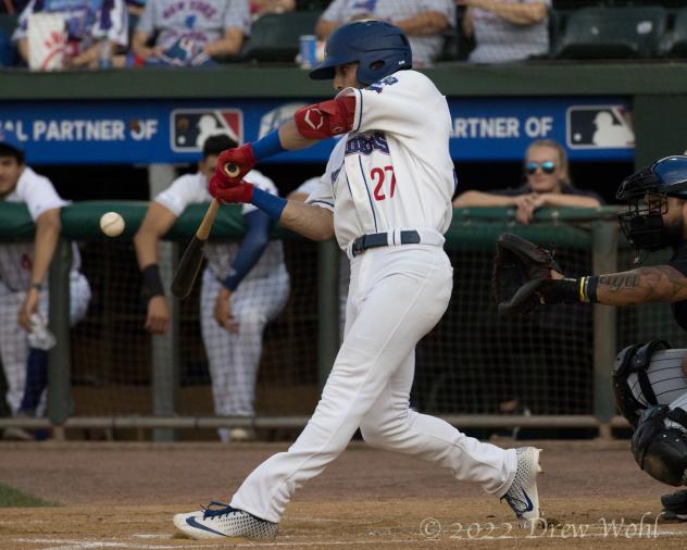 New York Boulders' David Vinsky at bat