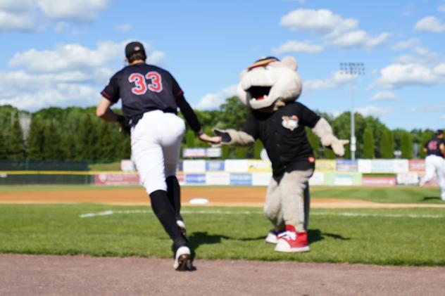 Tri-City ValleyCats' Carson McCusker and SouthPaw