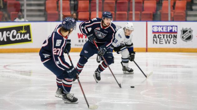Defender Carson Haynes with the Tri-City Americans