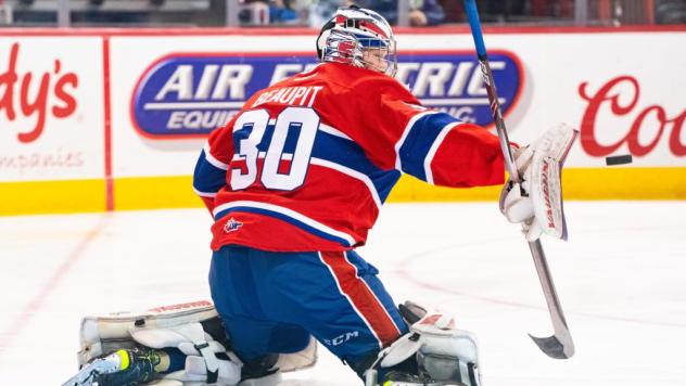 Spokane Chiefs goaltender Mason Beaupit