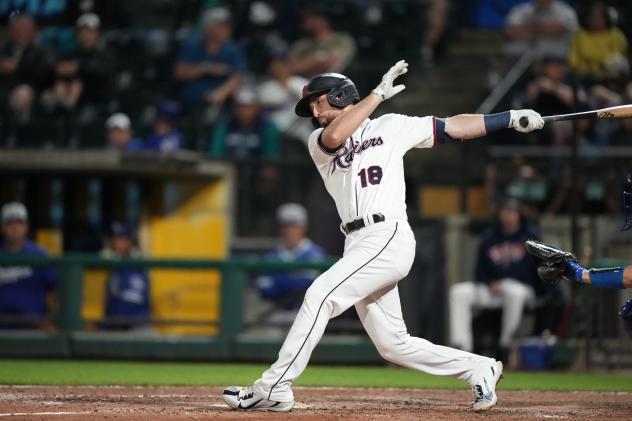 Tacoma Rainiers' Mason McCoy in action