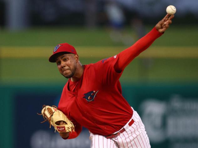 Clearwater Threshers reliever Gabriel Yanez