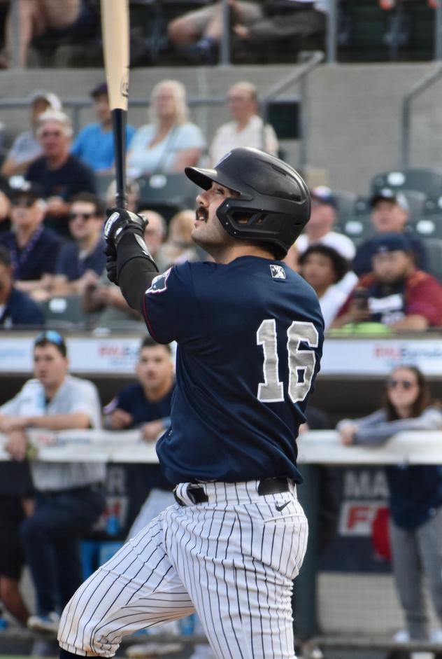 Austin Wells of the Somerset Patriots