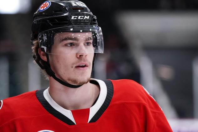 Belleville Senators forward Ridly Greig