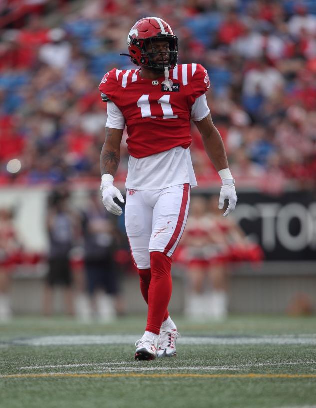 Calgary Stampeders defensive back Raheem Wilson