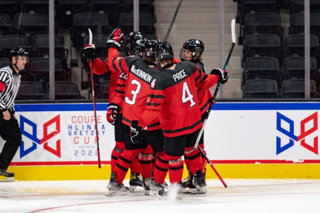 Caden Price at the Hlinka Gretzky Cup