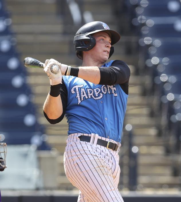 Ben Rice of the Tampa Tarpons in action
