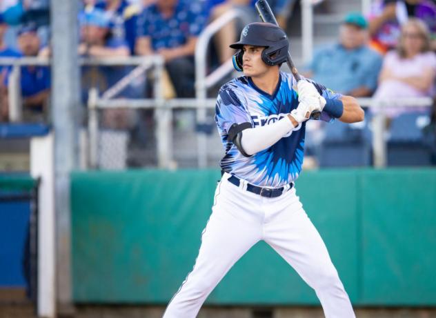 Everett AquaSox in their Frogstock jerseys