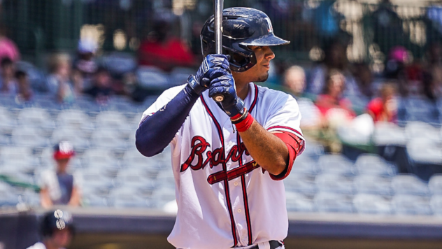 Mississippi Braves infielder Vaughn Grissom