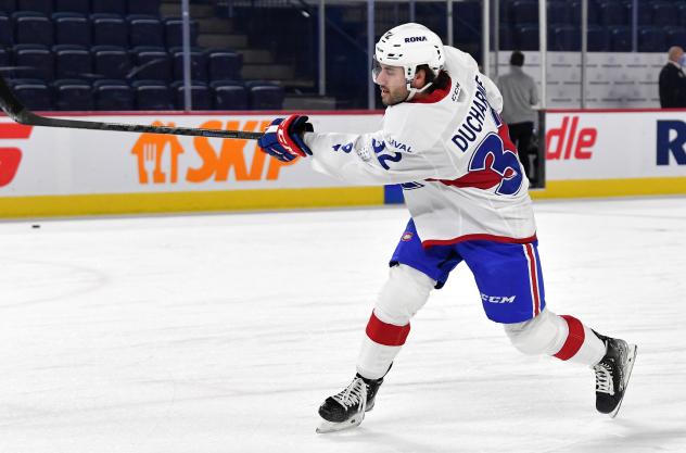 Forward Justin Ducharme with the Laval Rocket