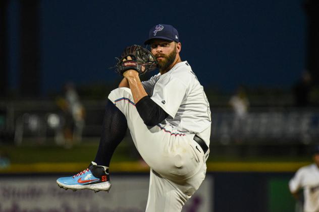 Pensacola Blue Wahoos' Tommy Nance in action