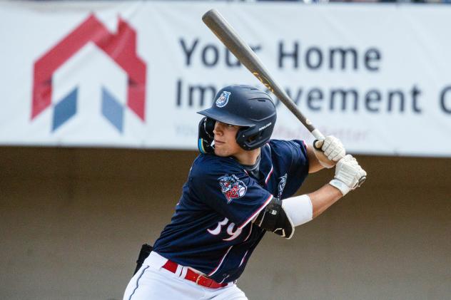 Ike Mezzenga of the St. Cloud Rox in action