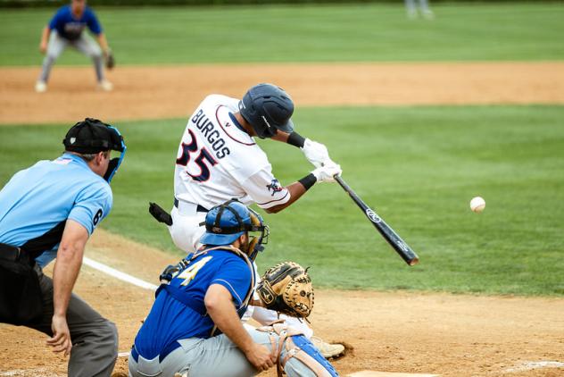 O'Neill Burgos of the St. Cloud Rox at bat