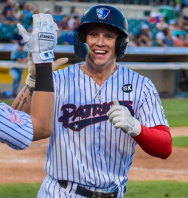 Somerset Patriots outfielder Elijah Dunham