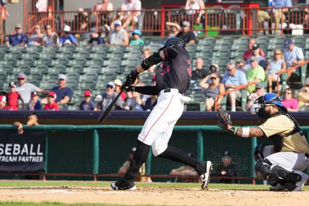 Tri-City ValleyCats' Carson McCusker at bat