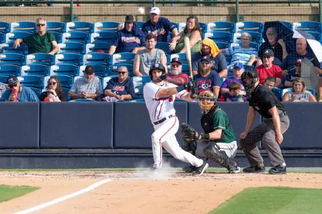 Rome Braves at the plate