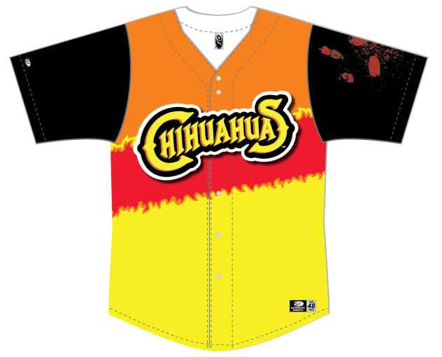 El Paso Chihuahuas Cheetos Flamin' Hot jerseys