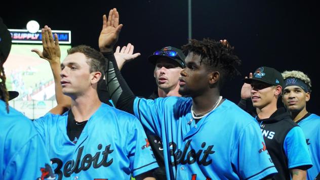 Beloit Sky Carp celebrate win