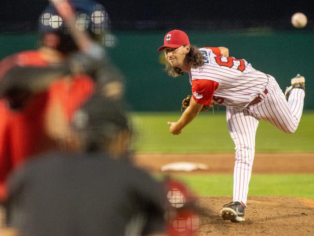 Grant Larson of the Ottawa Titans on the mound