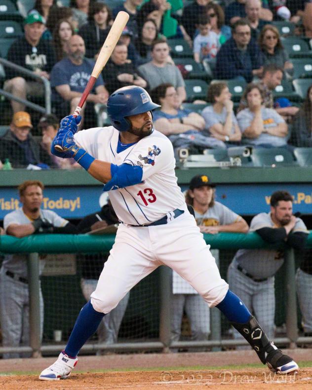 Gabriel Garcia of the New York Boulders at bat