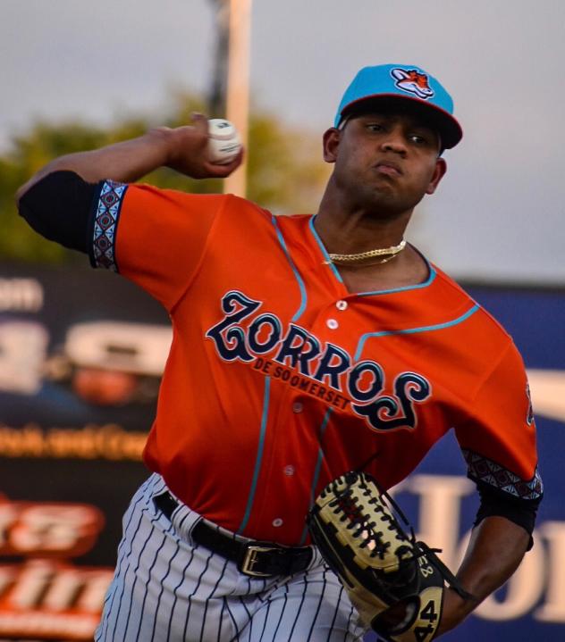 Randy Vasquez of the Somerset Patriots