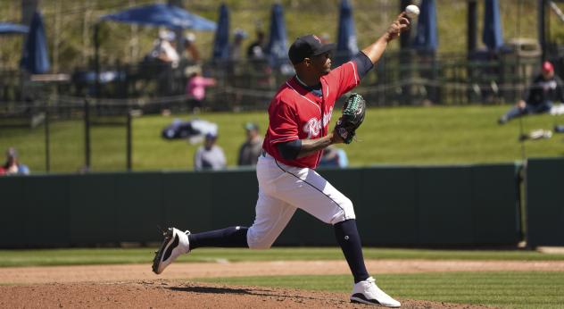 Roenis Elias of the Tacoma Rainiers in action
