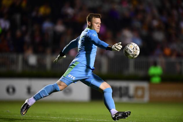 Detroit City FC goalkeeper Nate Steinwascher