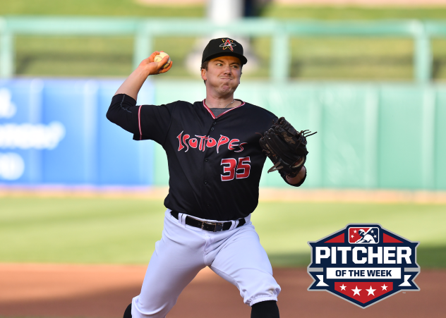 Albuquerque Isotopes pitcher Matt Dennis