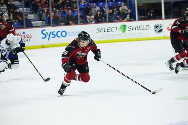 Vancouver Giants forward Justin Lies