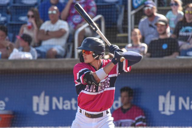 Pensacola Blue Wahoos' Griffin Conine at bat