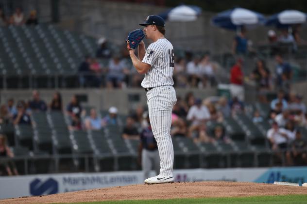 Somerset Patriots' Clayton Beeter on the mound