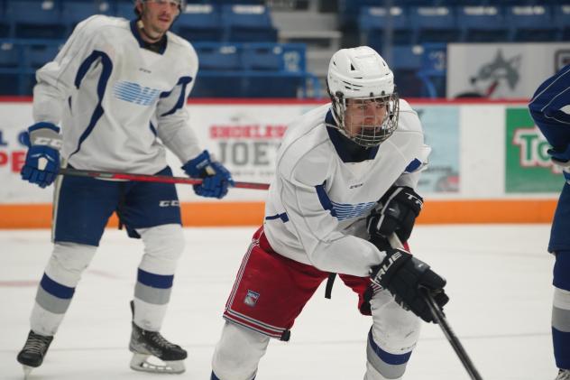 Sudbury Wolves' Lucas Di Giantommaso in action