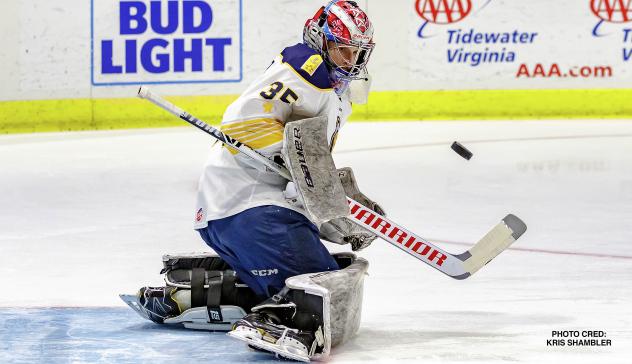 Norfolk Admirals goaltender Jeremy Brodeur