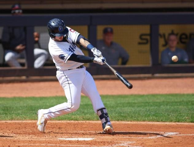 Lake County Captains at bat