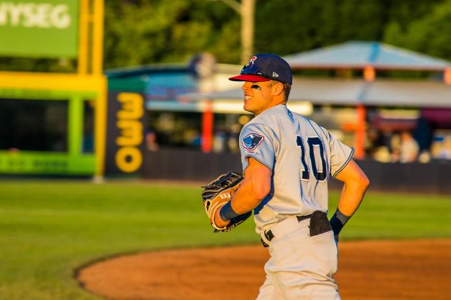 Brandon Lockridge of the Somerset Patriots