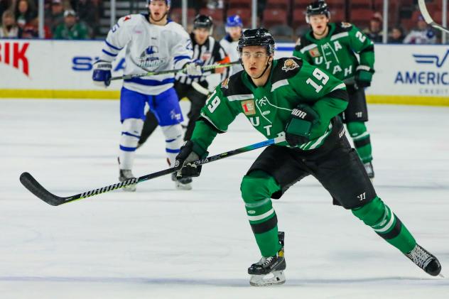 Utah Grizzlies defenseman Jordon Stone