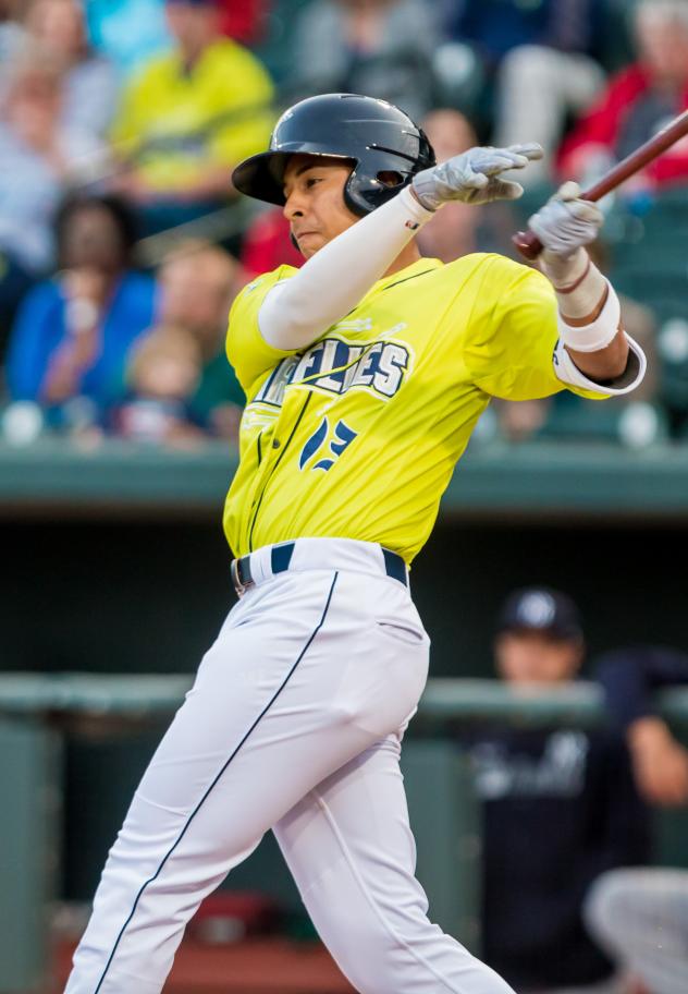 Columbia Fireflies third baseman Mark Vientos