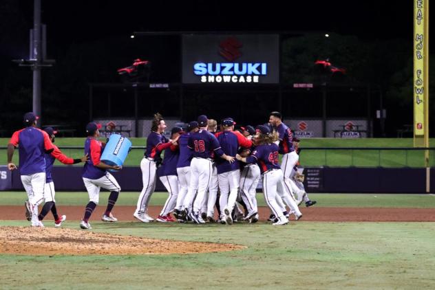 Rome Braves celebrate win