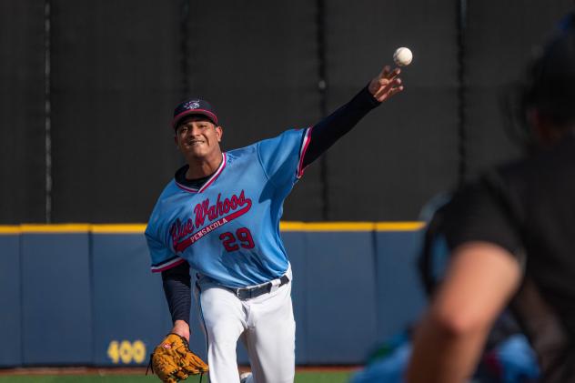 Pensacola Blue Wahoos pitcher Luis Palacios