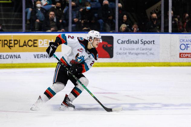 Kelowna Rockets defenceman Noah Dorey